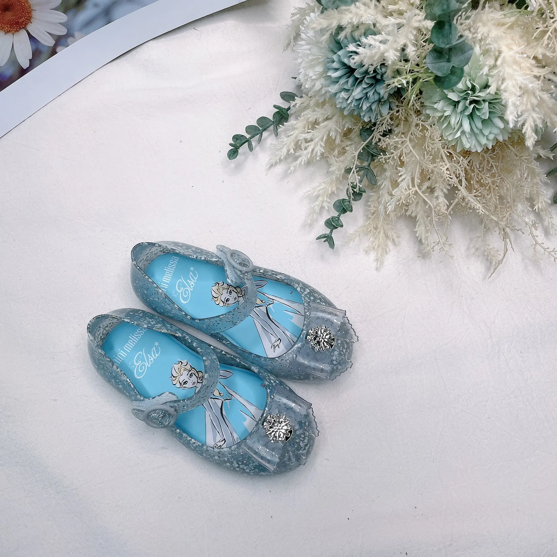 Children Princess Shoes Glitter Party Wedding Shoes For Girls Fashion Rhinestone Toddlers Ballet Flats Causal Kids Leather Shoes