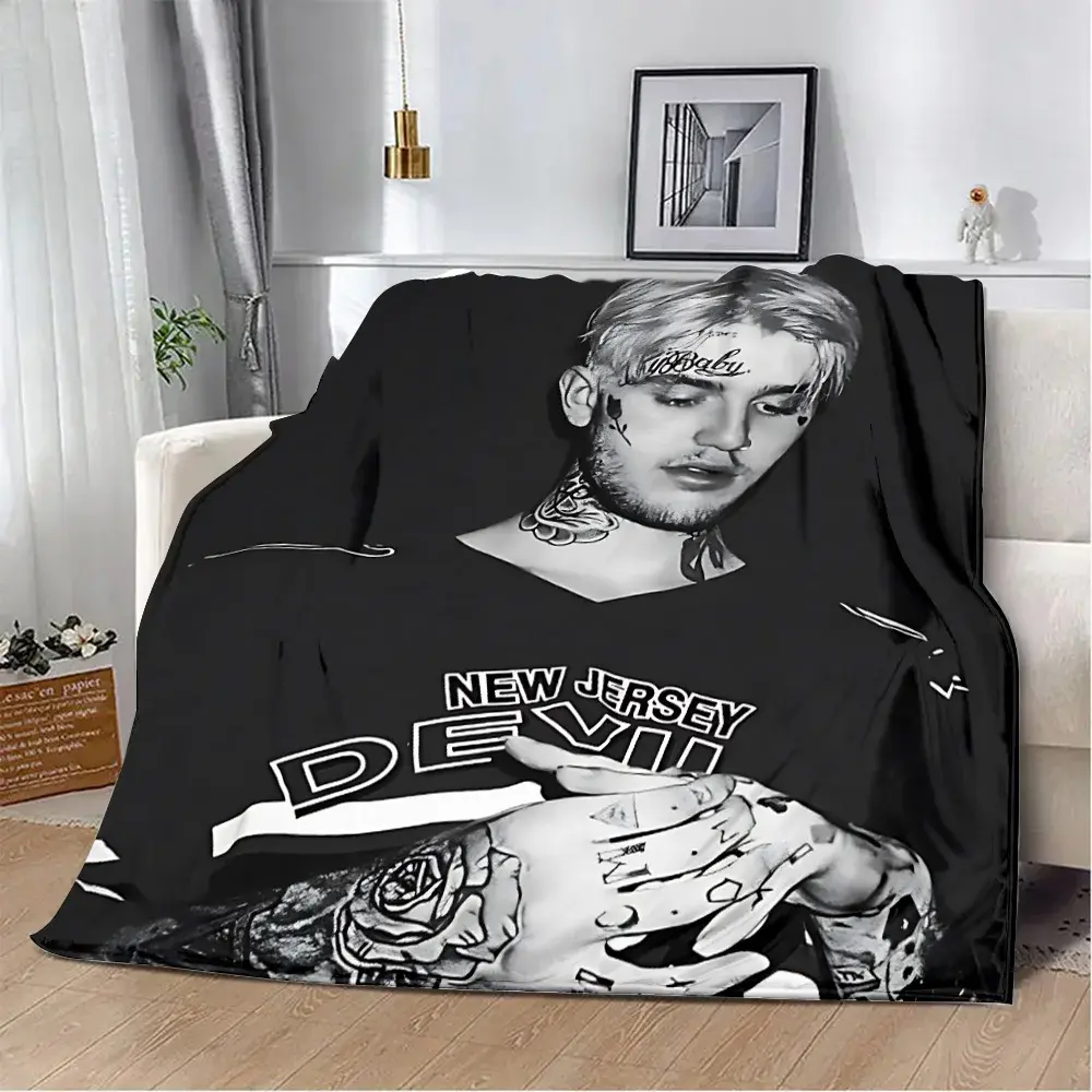 Hot Singer Printed Blanket Picnic Blankets Warm Blanket Soft and L-Lil P-Peep Comfortable Blanket Home Travel Birthday Gift
