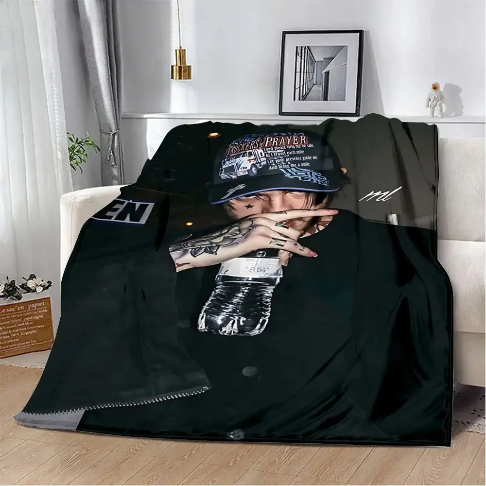 Hot Singer Printed Blanket Picnic Blankets Warm Blanket Soft and L-Lil P-Peep Comfortable Blanket Home Travel Birthday Gift