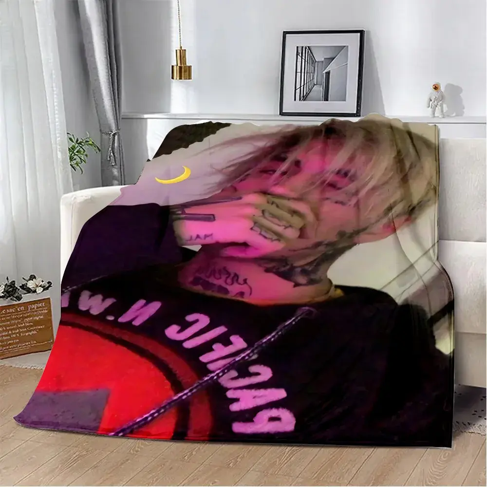 Hot Singer Printed Blanket Picnic Blankets Warm Blanket Soft and L-Lil P-Peep Comfortable Blanket Home Travel Birthday Gift