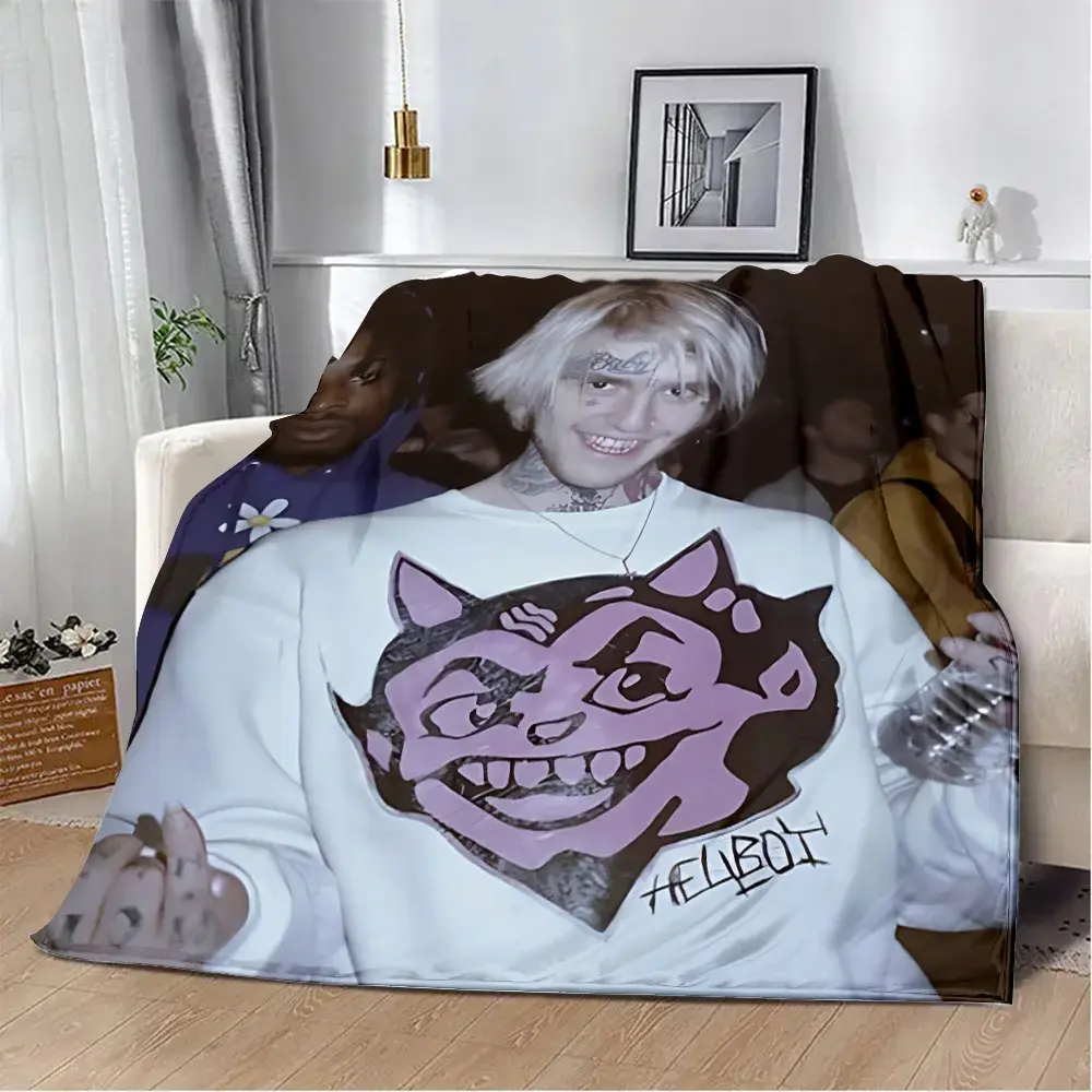 Hot Singer Printed Blanket Picnic Blankets Warm Blanket Soft and L-Lil P-Peep Comfortable Blanket Home Travel Birthday Gift