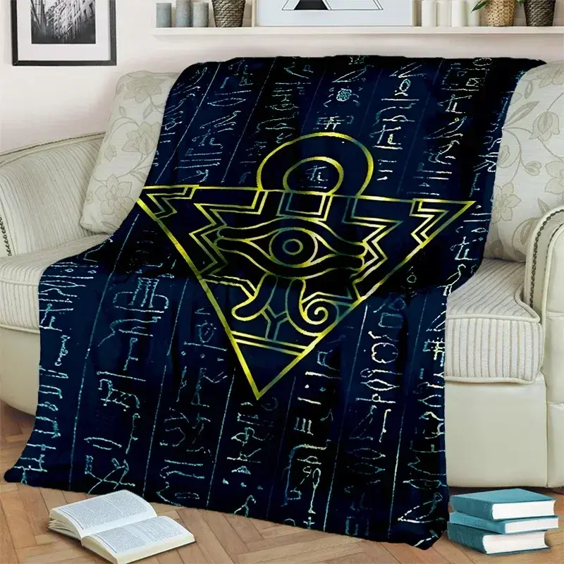 Yu-Gi-Oh MONSTER CARD Anime Cartoon Blanket,Soft Throw Blanket for Home Bedroom Bed Sofa Picnic Travel Office Cover Blanket Kids