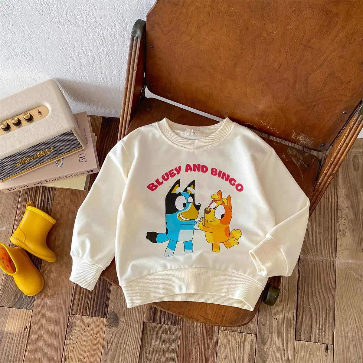 Disney Cartoon Mickey Mouse Children's Top, Boys And Girls Fashion Hoodie, Spring Casual Loose Fitting Children's Clothing