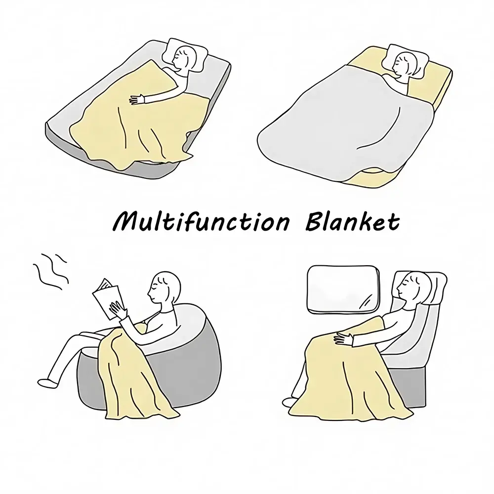 Cartoon Ice Age Printed Blanket Picnic Blankets Warm Blanket Soft and Comfortable Blanket Home Travel Birthday Gift