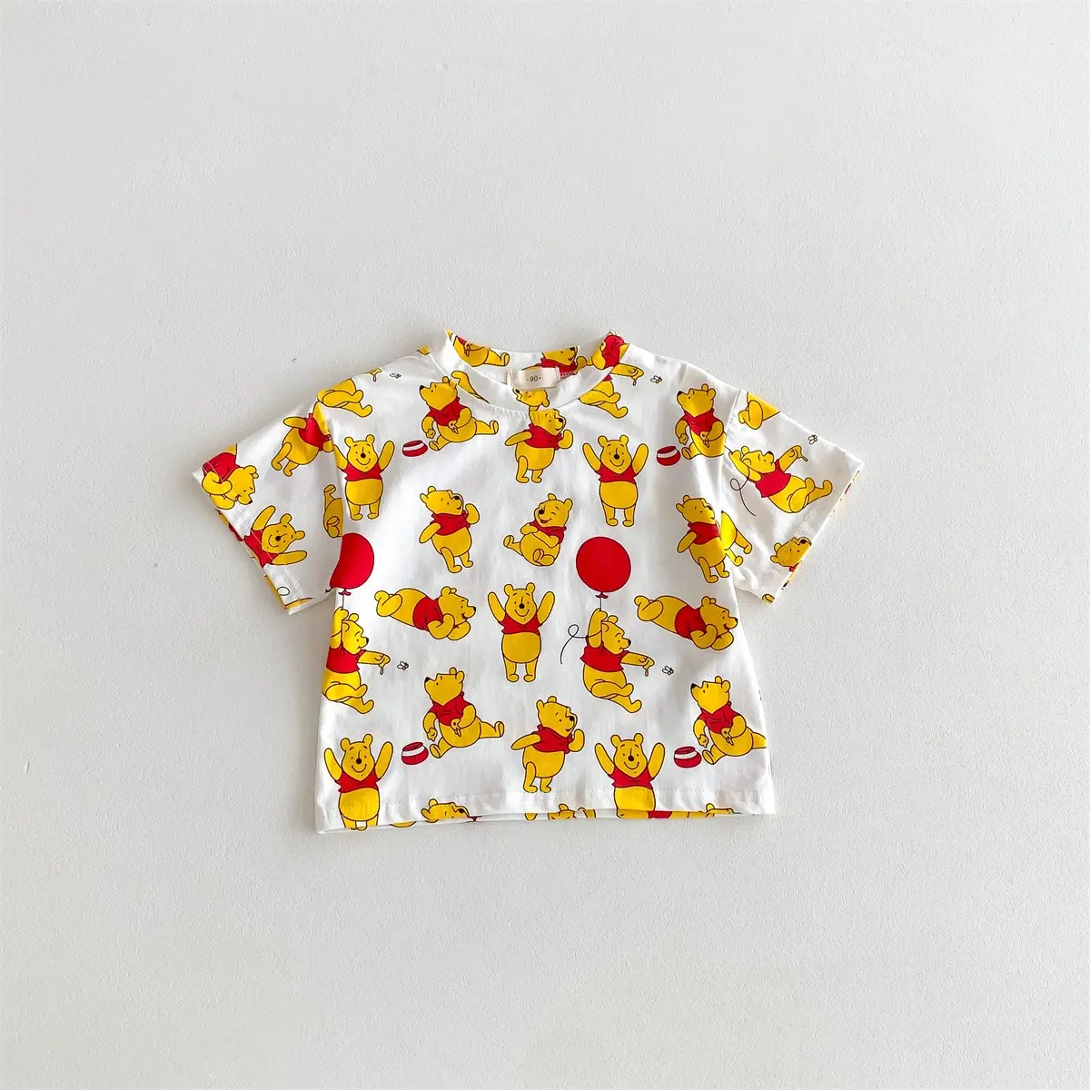 Summer Round Neck Loose And Trendy Short Sleeves 2024 Fashion Cartoon Stitch T-shirt Fashionable, Simple and Generous Children's