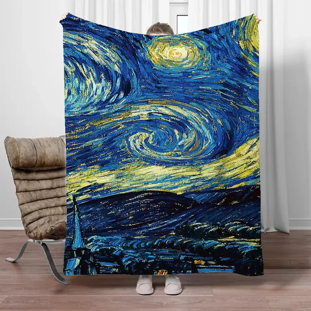 Van Gogh Boho Lance Cobertor Para Sofá, Personagens De Luxo, Cama De Microfibra, King Size Cobertores & Lança, Arcteryx