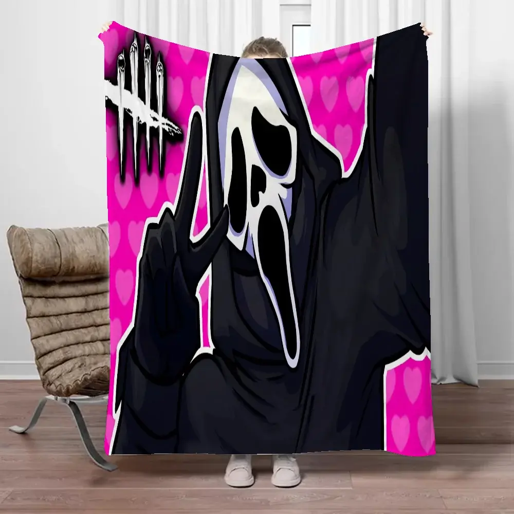 Cobertor Ghostface para adultos, cobertores macios macios, velo bonito, xadrez de malha grande, decoração de sofá, Arcteryx