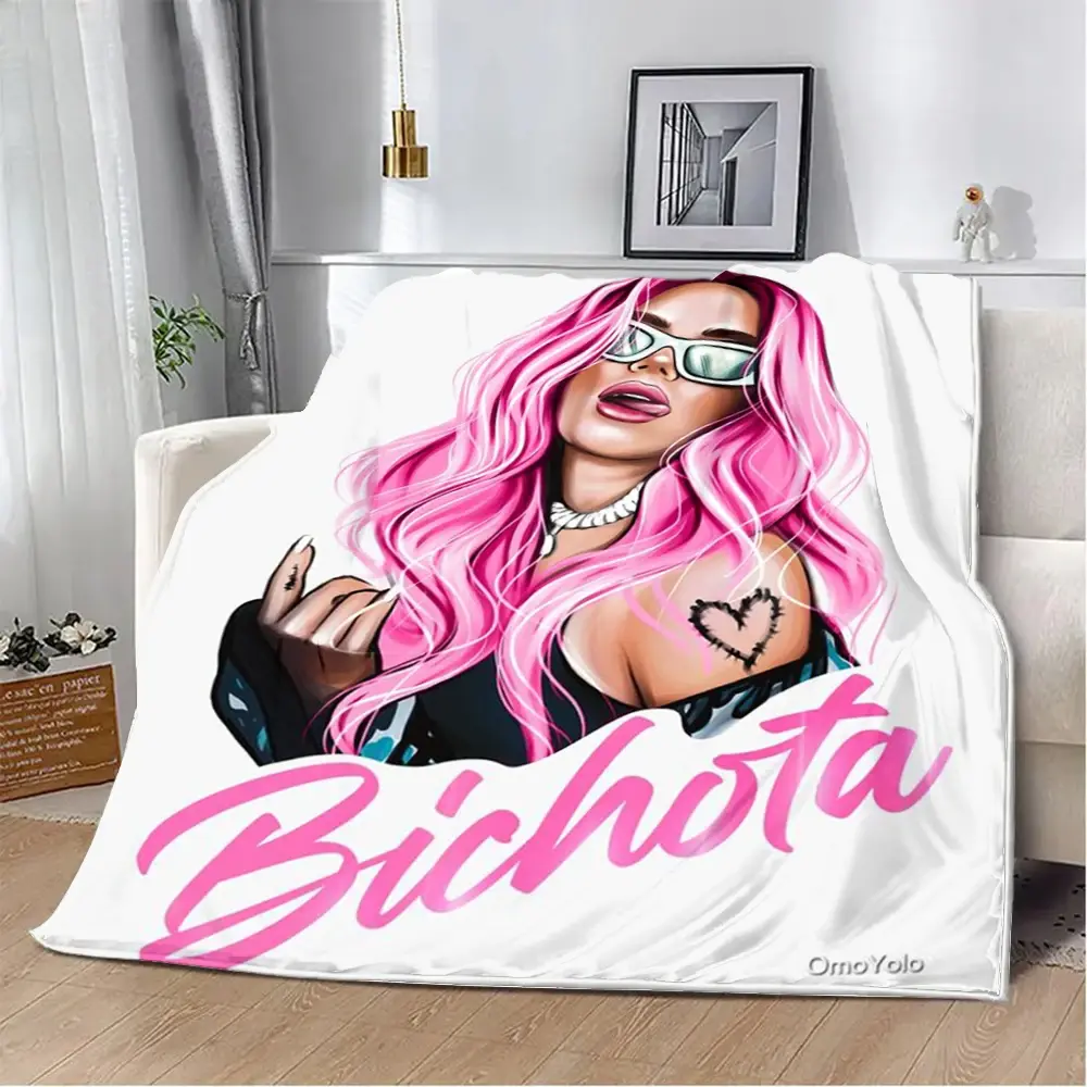 Karol G Manana Sera Bonito Manta Estampada, Cobertores de Piquenique, Quentes, Macios e Confortáveis, Viagem em Casa