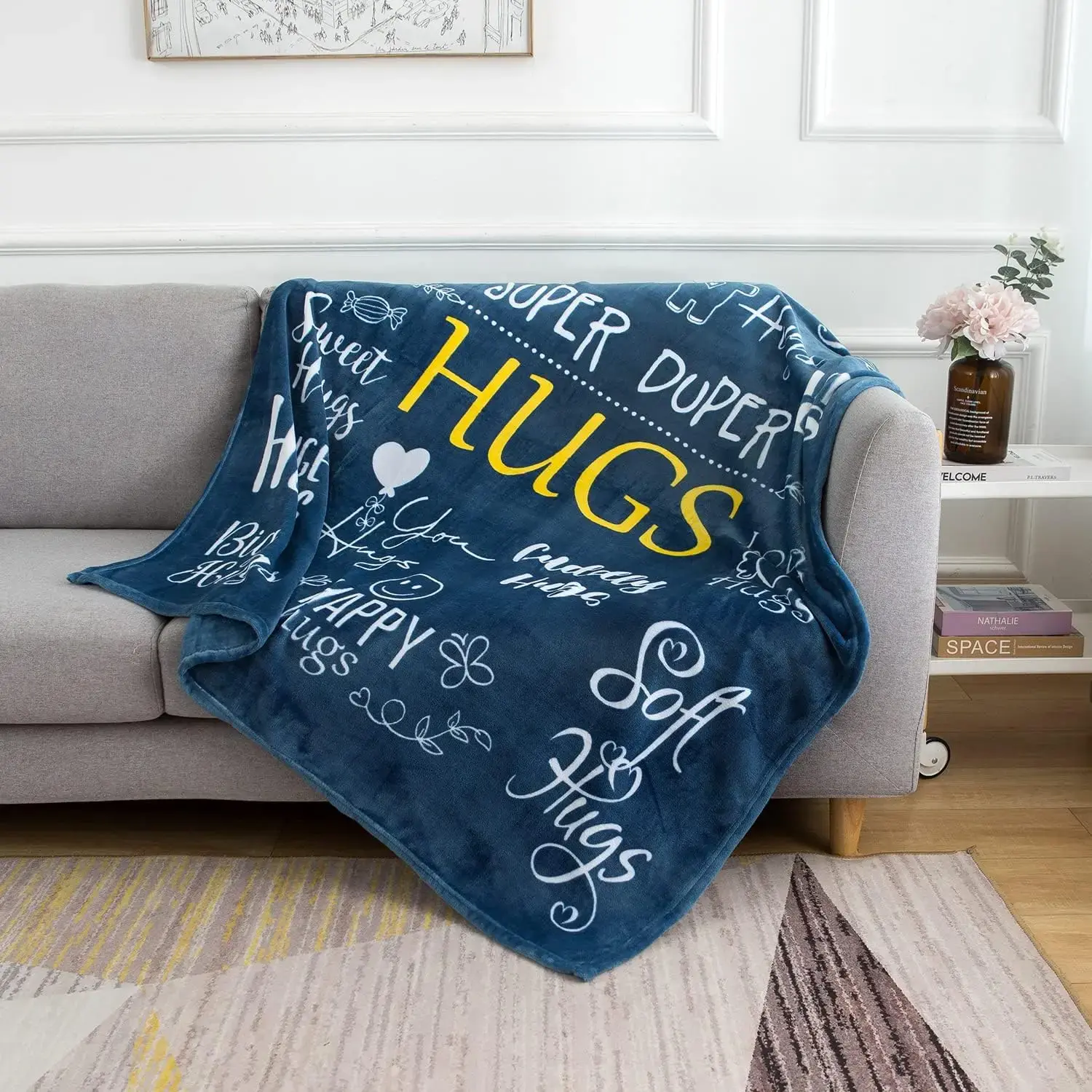 Hug Blanket Gift for Loved Ones - Cozy Throw Blanket, Plush Blanket Gift, Warm and Sentimental, Get Well Soon Gift for Women