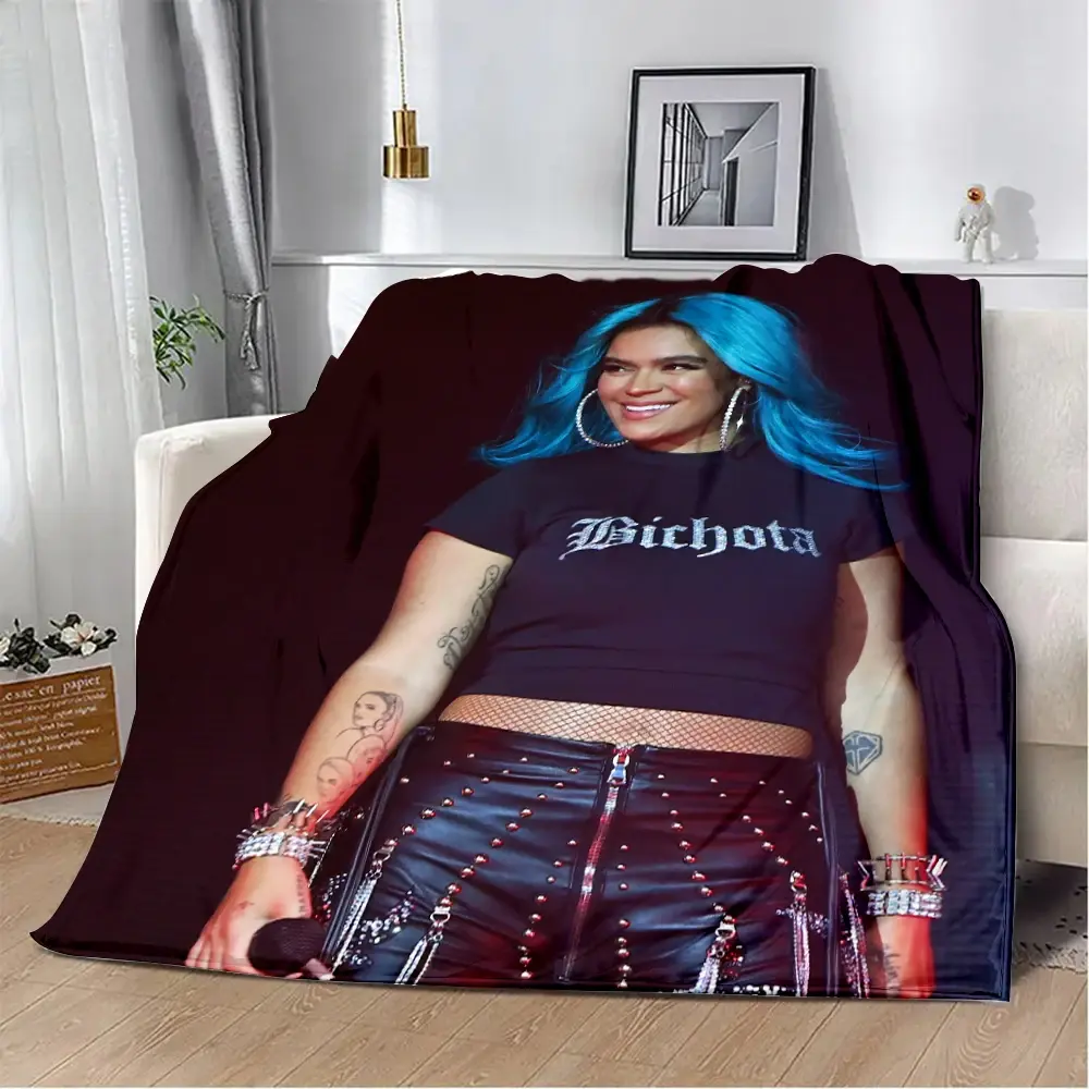 Karol G Manana Sera Bonito Manta Estampada, Cobertores de Piquenique, Quentes, Macios e Confortáveis, Viagem em Casa