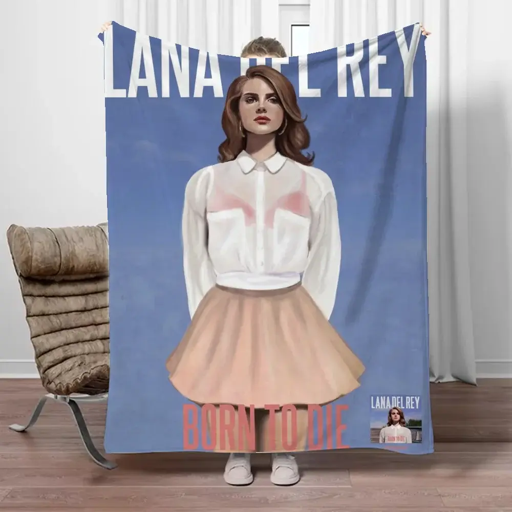 Lana Del Rey Fleece Cobertor para Sofá, Cobertores de luxo, Interior para casa, Toalha de praia, Anime Grande, 200x300