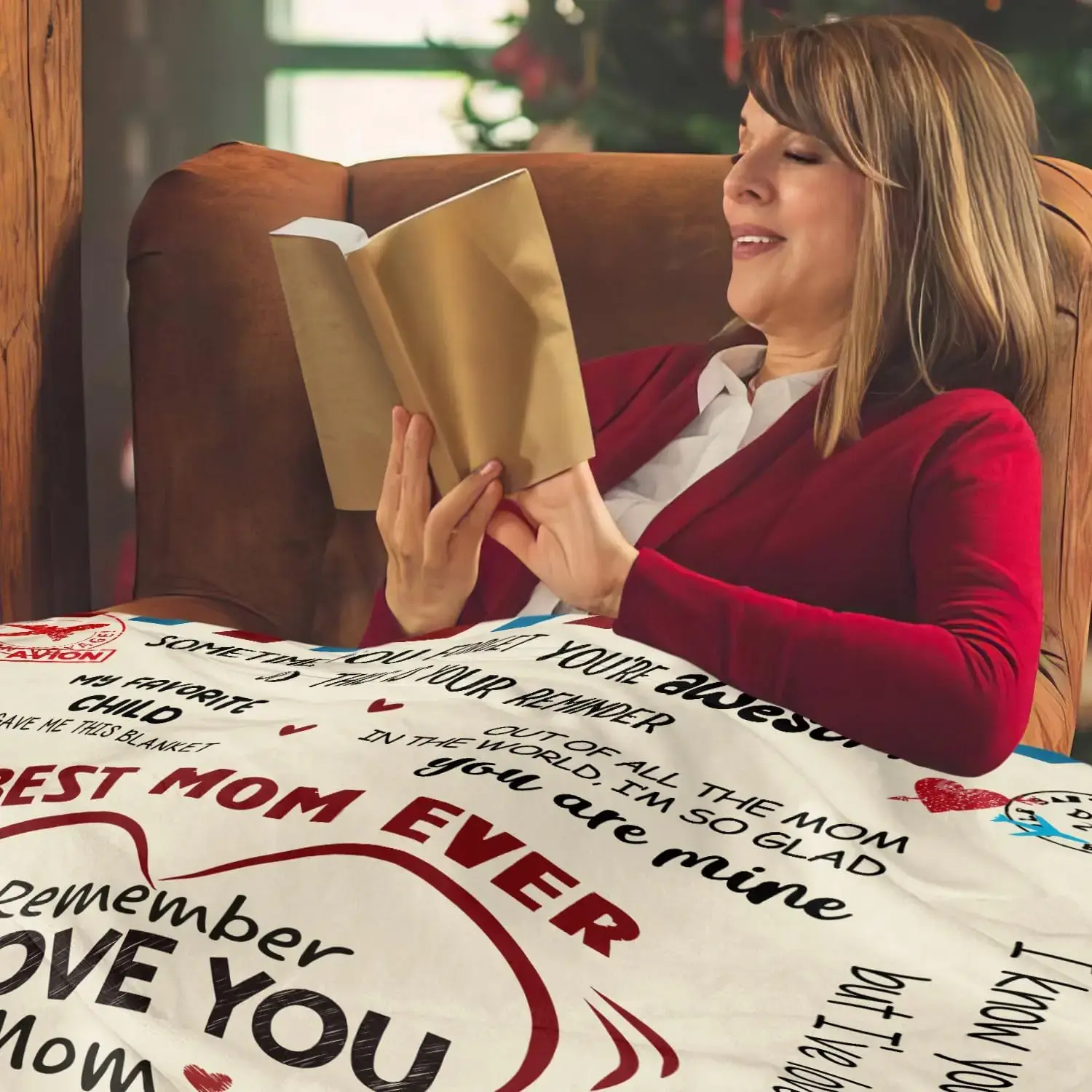 Mother's Day, Birthday Gifts from Daughter and Son to Mom, Unique Gifts, Pregnancy, Gifts for Expectant Mothers - Throw Blanket