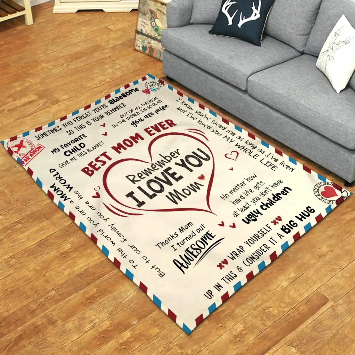 Mother's Day, Birthday Gifts from Daughter and Son to Mom, Unique Gifts, Pregnancy, Gifts for Expectant Mothers - Throw Blanket