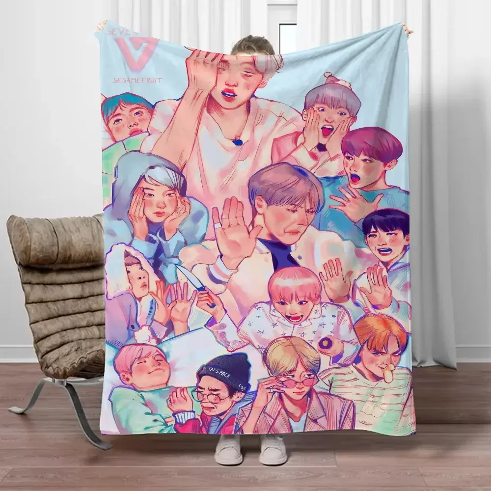 Kpop Inverno Cobertores e Lança para Sofá, Luxo Kpop, Jacarta, Designer Throw Blanket, Interior Knee Nap para Casa