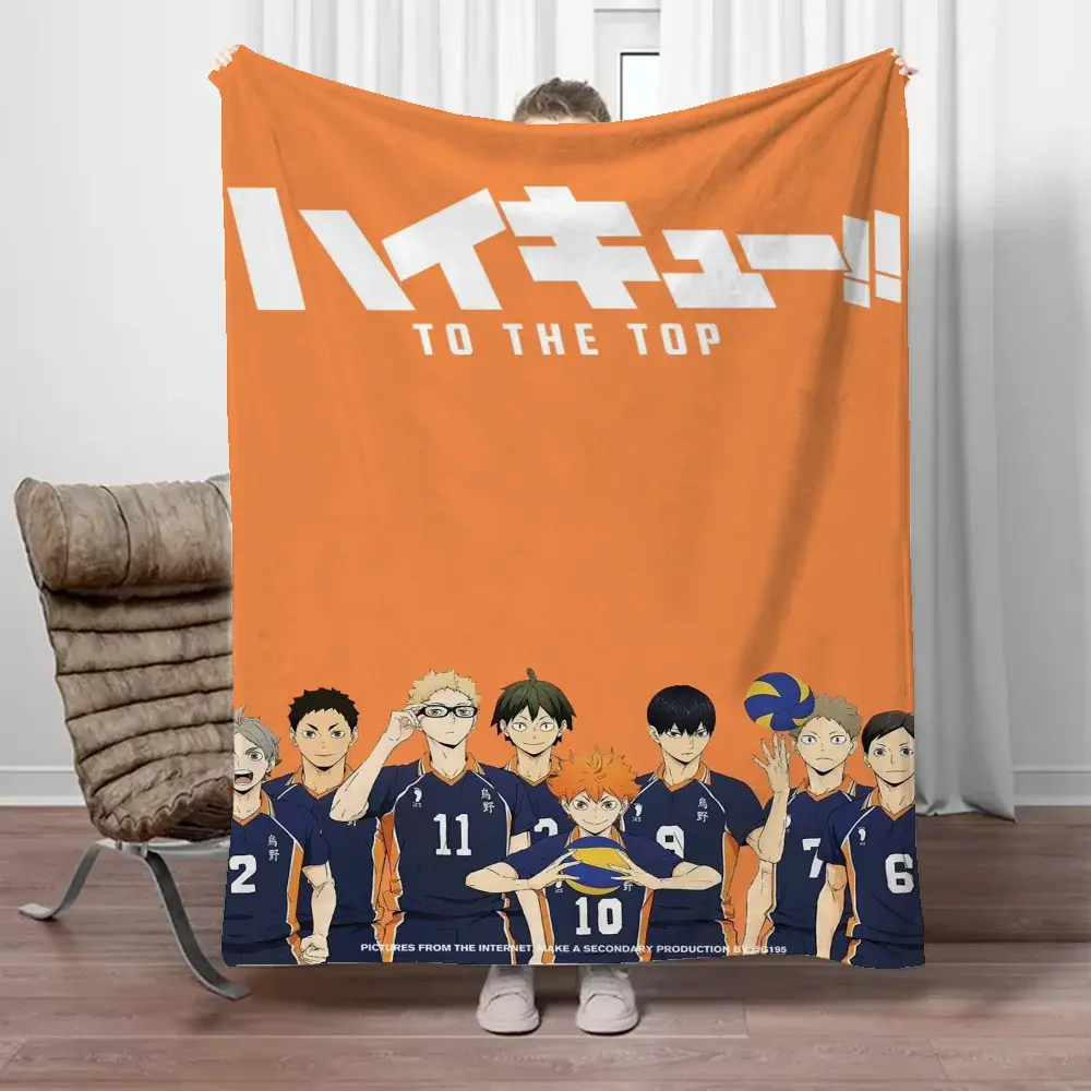 Haikyuu-Toalha de praia personalizada para sofá, cobertores de luxo, cobertor, cochilo interior do joelho, cobertores de inverno