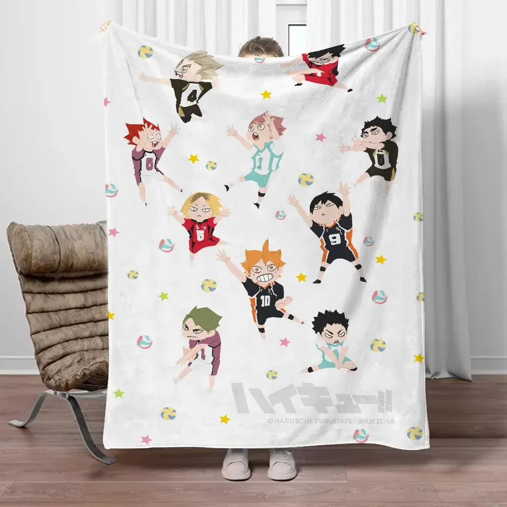 Haikyuu-Toalha de praia personalizada para sofá, cobertores de luxo, cobertor, cochilo interior do joelho, cobertores de inverno
