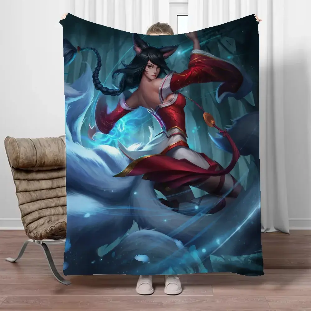 Cobertor Grosso e Decorativo para Sofá, League of Legends, Personagens Personalizados, Cama, King Size, Inverno, 150x200