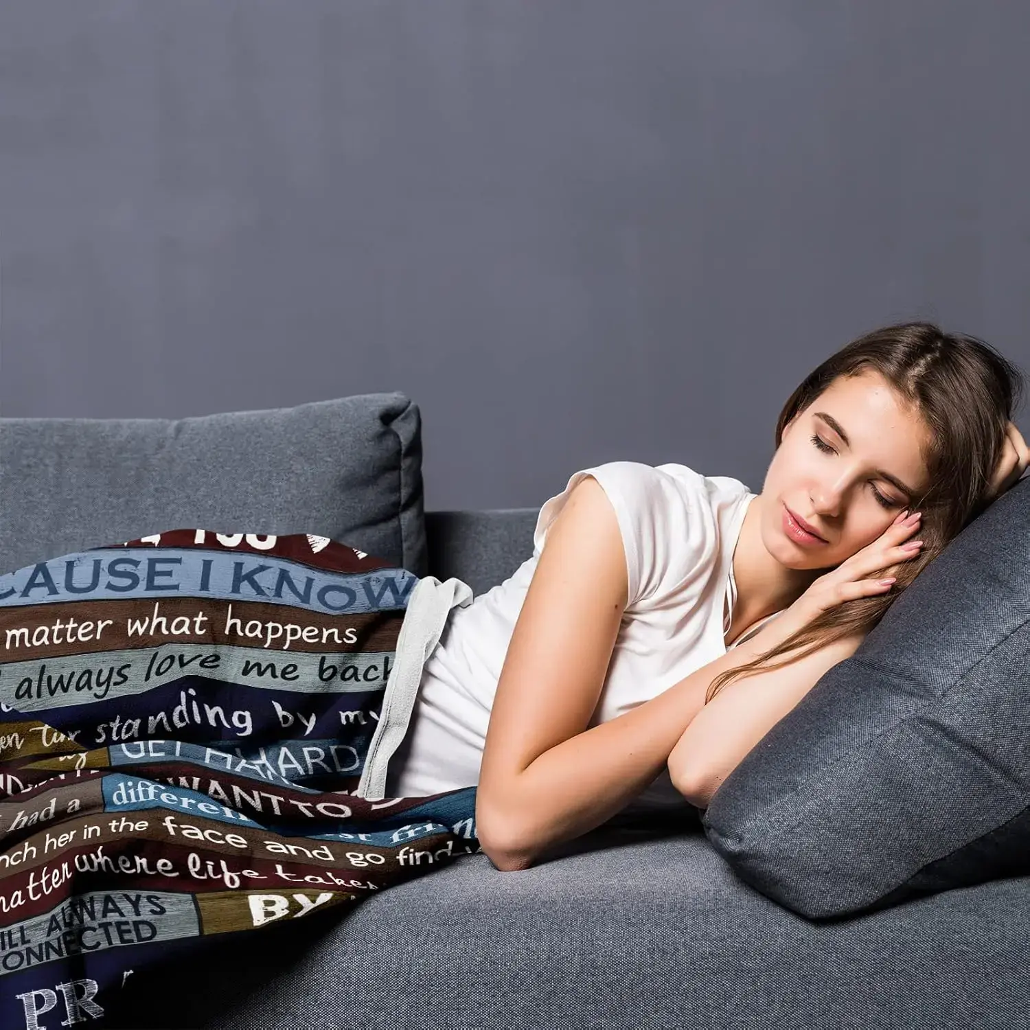 Birthday gift for female friends, best gift blanket for family, super soft blanket, suitable for bedroom, bed, sofa, home travel