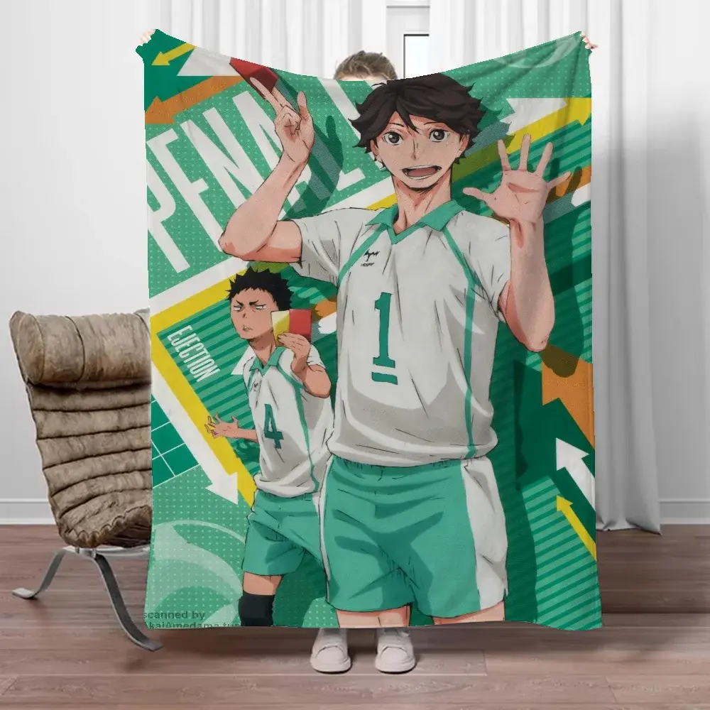 Haikyuu-Toalha de praia personalizada para sofá, cobertores de luxo, cobertor, cochilo interior do joelho, cobertores de inverno