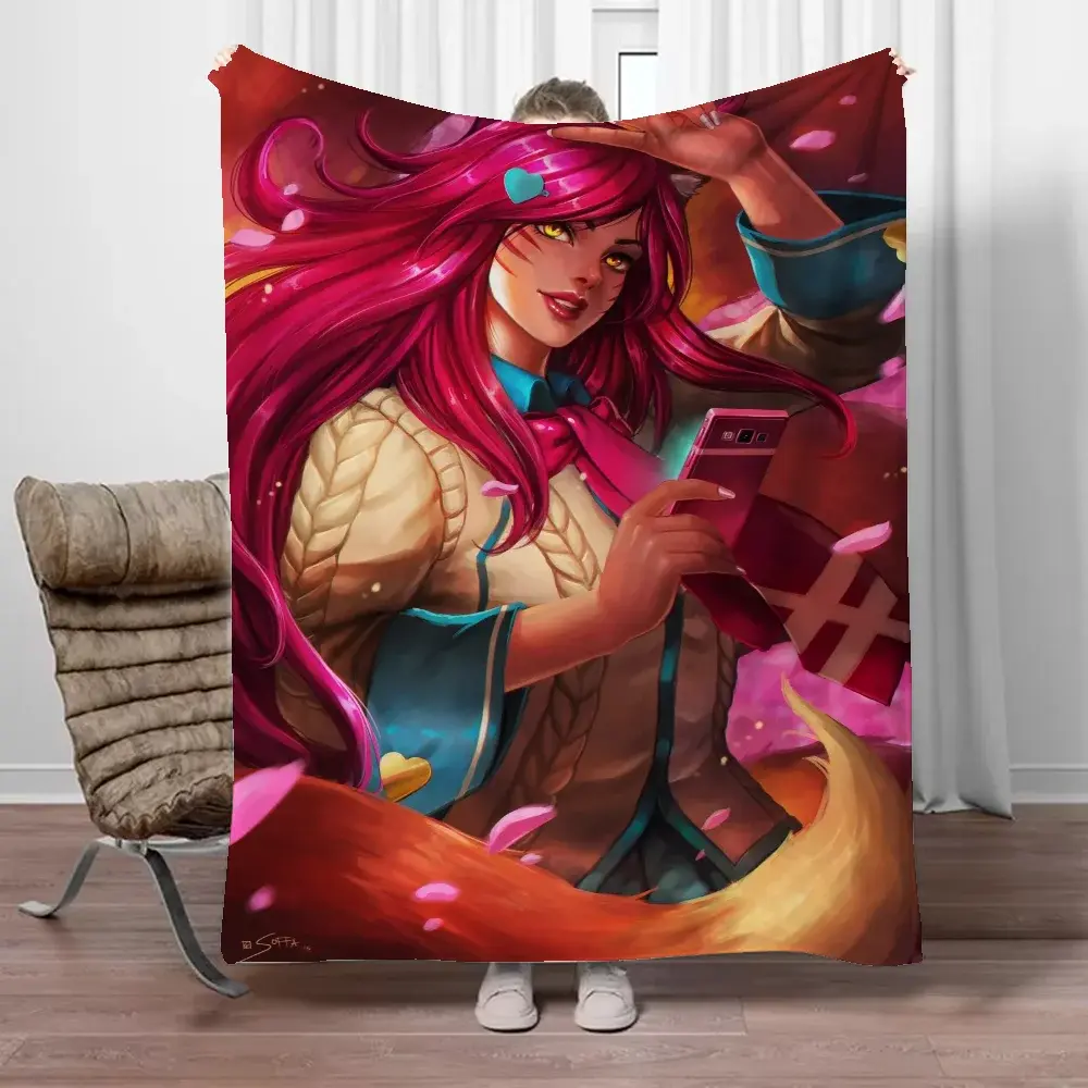 Cobertor Grosso e Decorativo para Sofá, League of Legends, Personagens Personalizados, Cama, King Size, Inverno, 150x200
