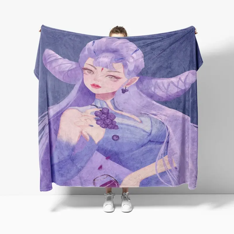 Cobertor de pelúcia macio anime, Decoração para casa, Colcha grossa, Animais na cama, Cobertor do sofá, Inverno