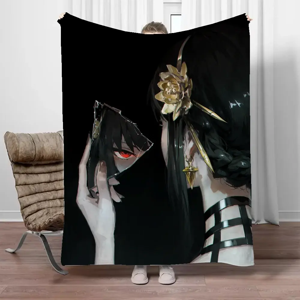 Cobertores Térmicos Família Spy X para Cama, Cobertor para Sofá de Piquenique, Xadrez de Malha para Casa e Decoração Inverno