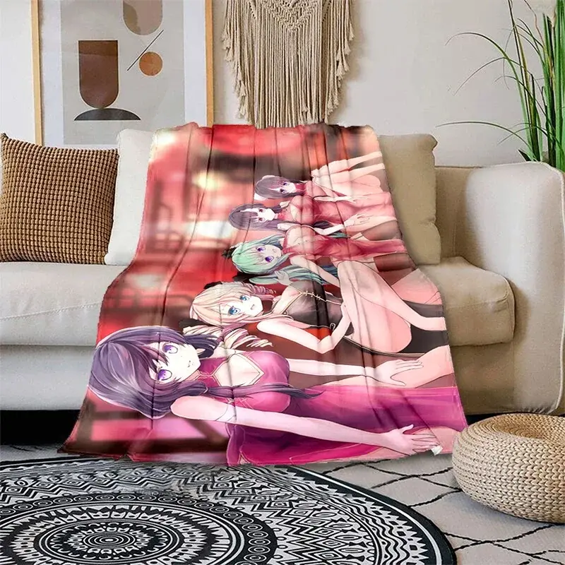 Anime Soft Flanela Lança Cobertor, Toda a Temporada, Decoração Quarto Quente, JK Cartaz Sexy, Quadrinhos Uniformes R18