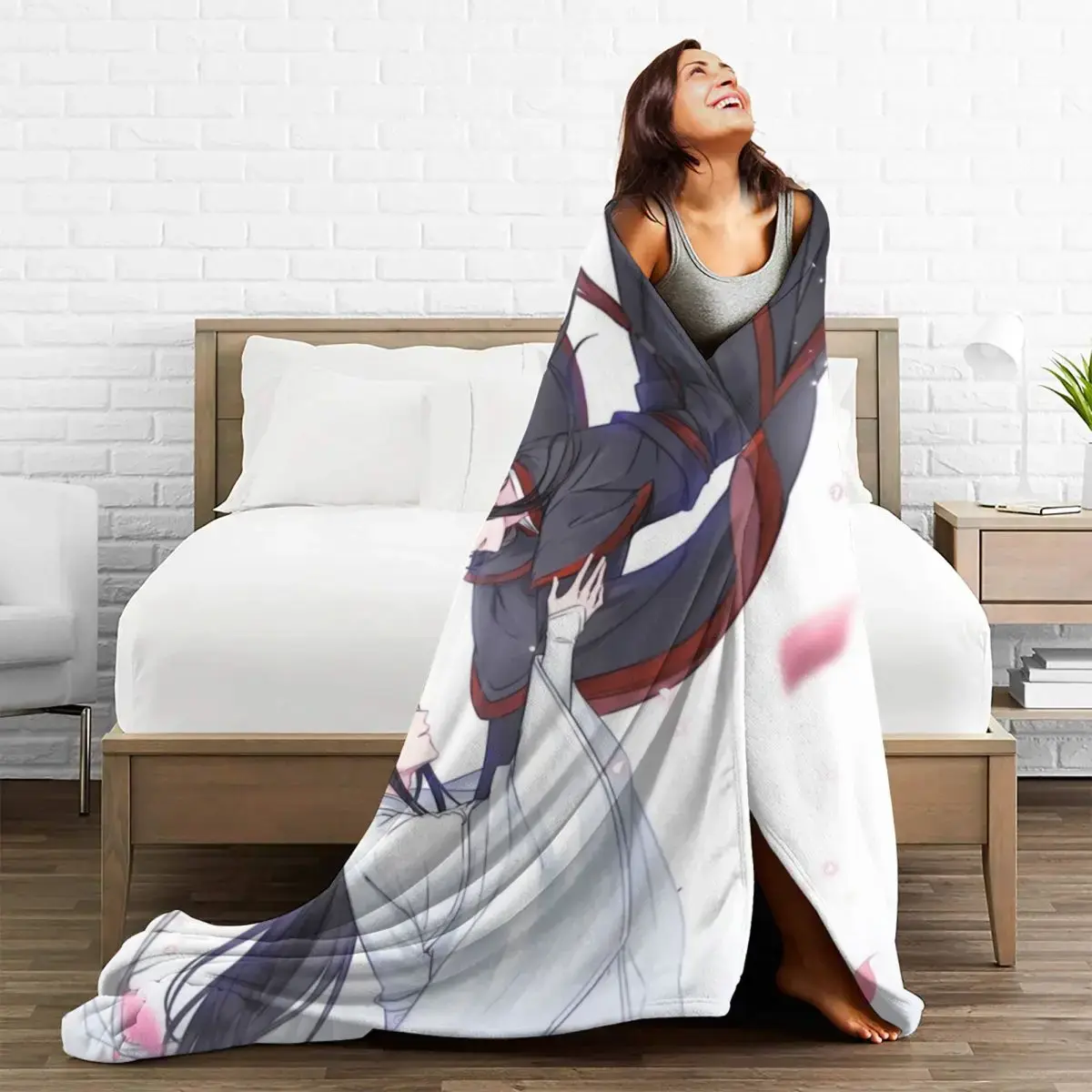 Popular tv o indomável cobertor velo inverno mo dao zu shi multi-função leve lance cobertor para casa quarto colchas