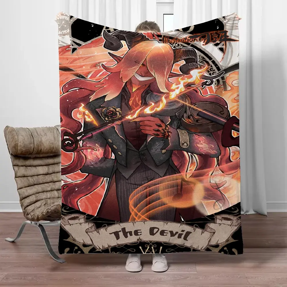 Cobertores de cama de microfibra para casa, Tarot, Sofá Cobertores e Lança, Decoração Interior Anime, King Size