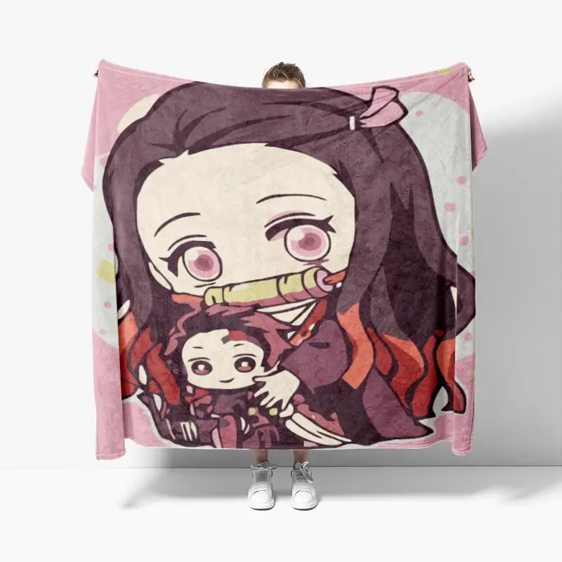Cobertor de pelúcia macio anime, Decoração para casa, Colcha grossa, Animais na cama, Cobertor do sofá, Inverno