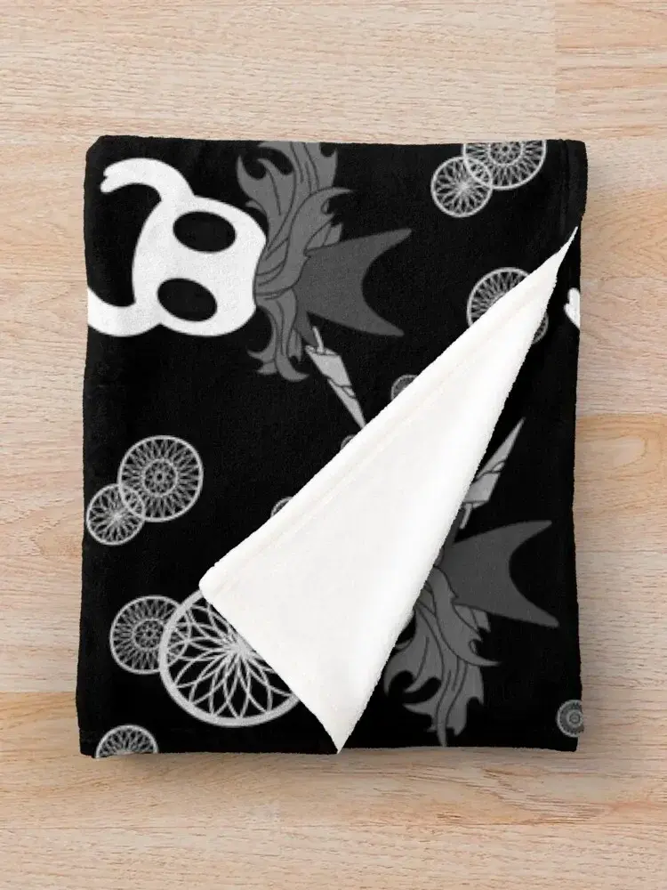 Cobertor com padrão de cavaleiro oco, cobertor para sofá decorativo, cobertores de designer, dormitório, itens essenciais