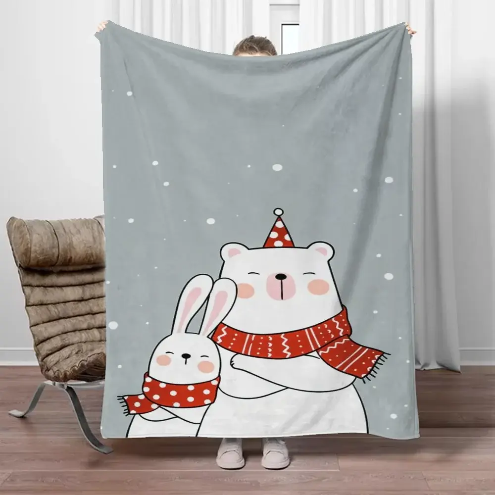 Cobertor personalizado de Natal, Jogue cobertor para sofá, Cobertores e mantas de luxo, Interior Knee Plaid Nap, Cobertores para