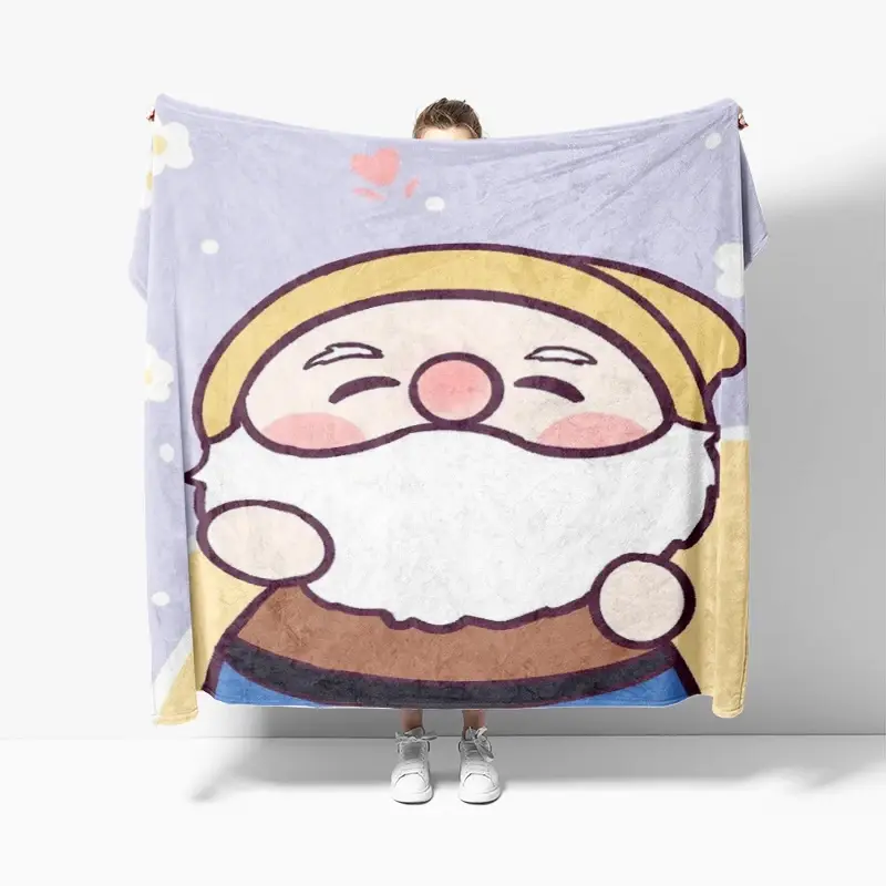 Cobertor de pelúcia macio anime, Decoração para casa, Colcha grossa, Animais na cama, Cobertor do sofá, Inverno