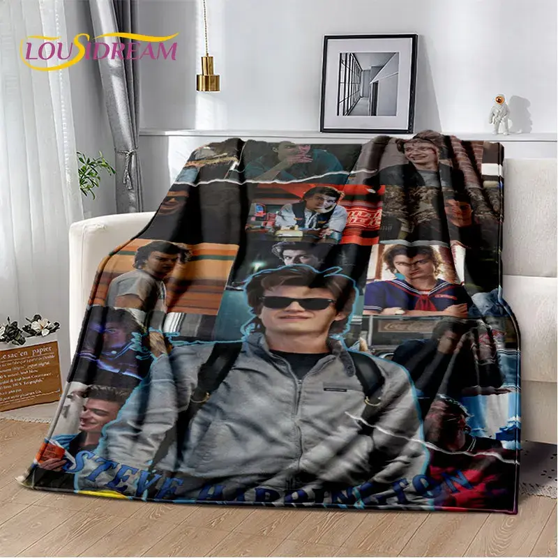 Joe Keery Steve Harrington Soft Plush Blanket,Flannel Blanket Throw Blanket for Living Room Bedroom Bed Sofa Picnic Cover Kids