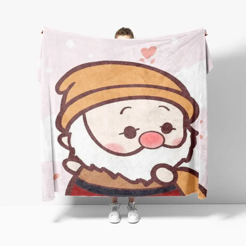 Cobertor de pelúcia macio anime, Decoração para casa, Colcha grossa, Animais na cama, Cobertor do sofá, Inverno