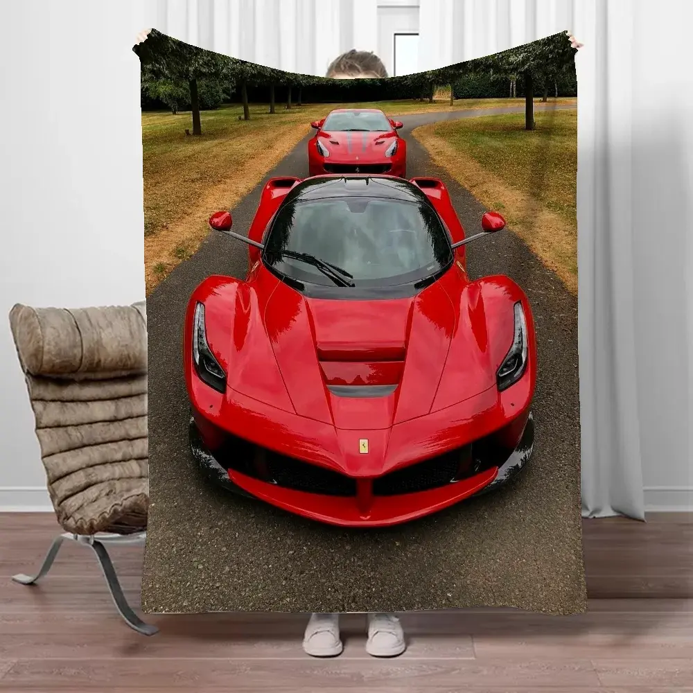 Luxo Fofo Xadrez Cobertor, Cobertores e Lança Personalizados, Toalha de Praia, Interior para Casa e Sofá, Ferraris Designer