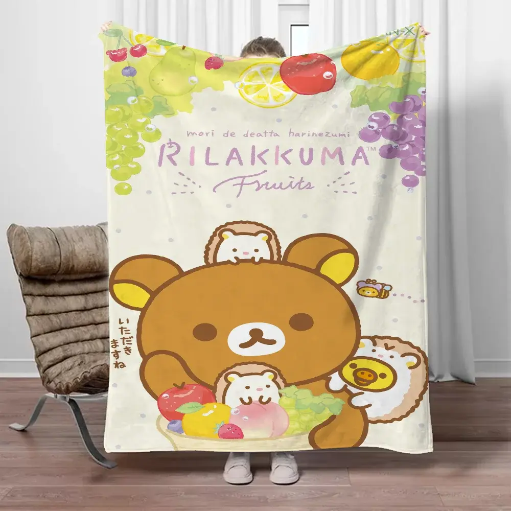 Rilakkumas Cobertor de Lã Fofo Cobertor Decorativo para Sofá, King Size, Cama de Luxo, Casa e Decoração
