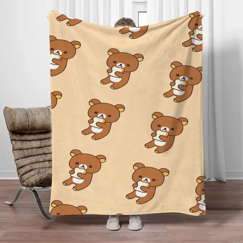 Rilakkumas Cobertor de Lã Fofo Cobertor Decorativo para Sofá, King Size, Cama de Luxo, Casa e Decoração
