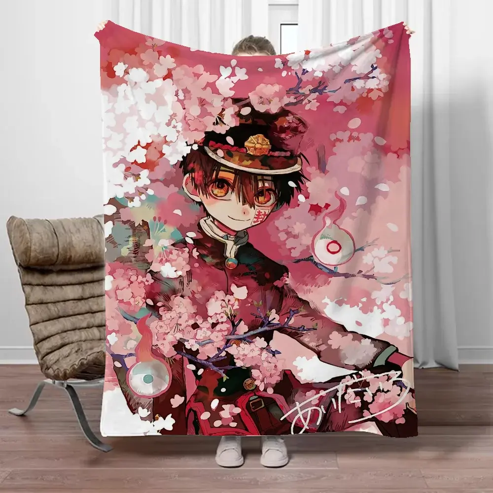 Hanako Kun-Custom Throw Blankets for Adults, Boho Blanket, Manta fofa, Interior, De grandes dimensões, Casa, Piquenique, Sofá
