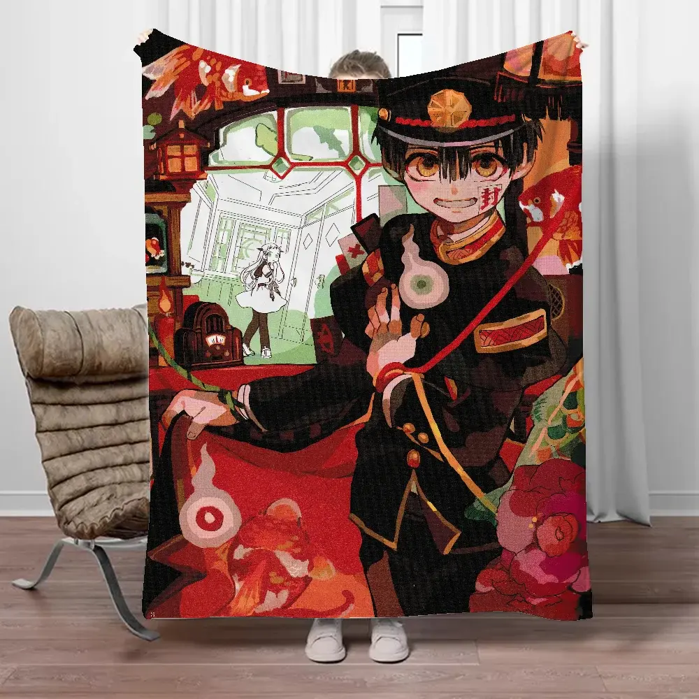 Hanako Kun-Custom Throw Blankets for Adults, Boho Blanket, Manta fofa, Interior, De grandes dimensões, Casa, Piquenique, Sofá