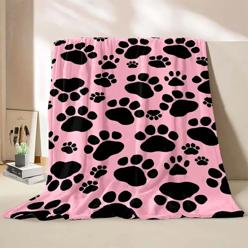 6 Sizes Cute Cartoon Cat Printed Believer Blanket Warm Soft and Comfortable Home Travel Blanket Office Sofa Blanket Play Mat