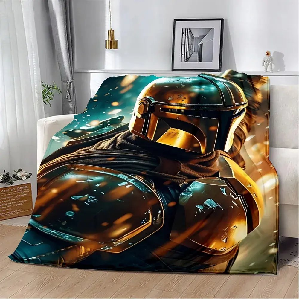Printed Blanket Picnic Blankets W-Wars Warm Blanket Soft and S-Stars Comfortable Blanket Home Travel Birthday Gift