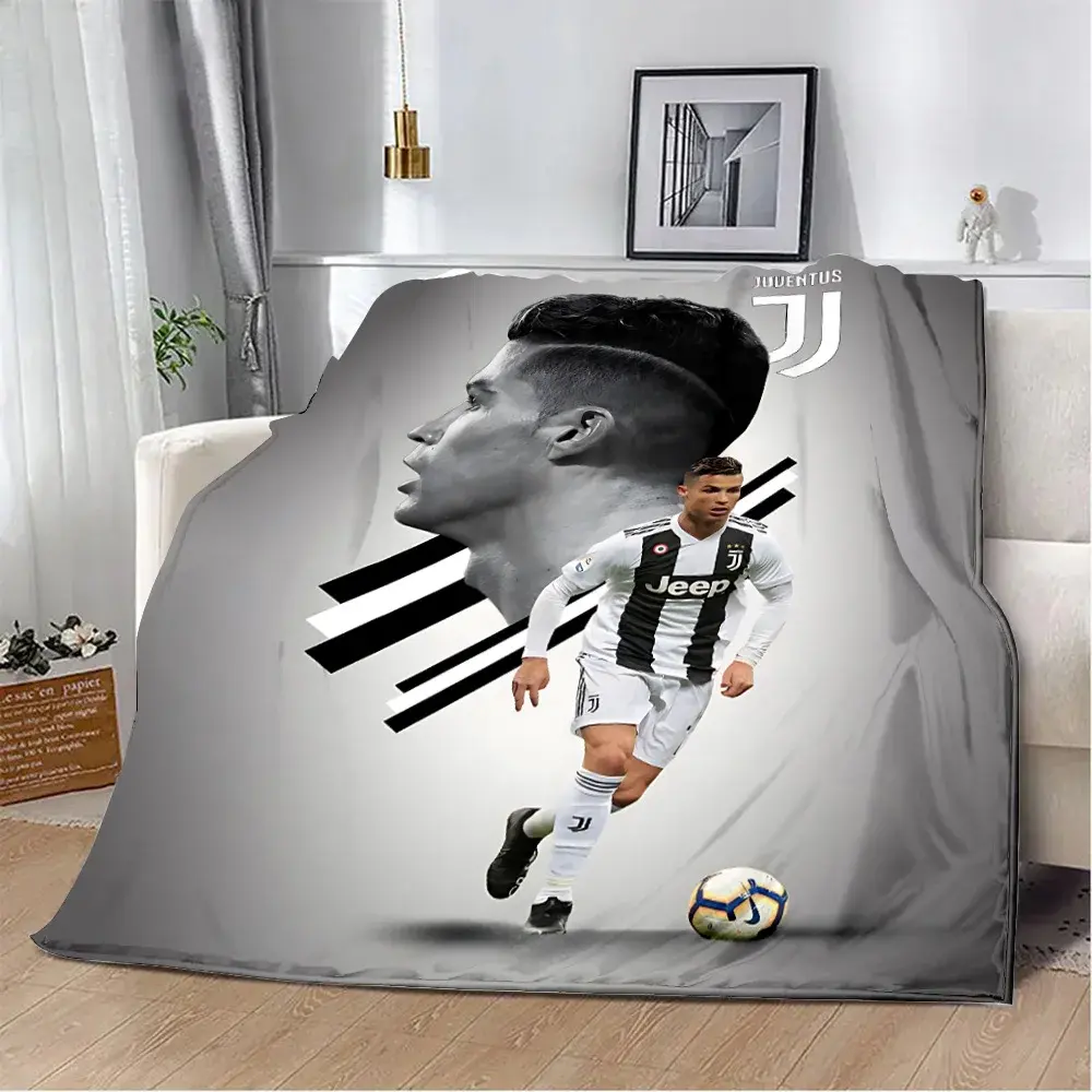 Football CR7 Printed Blanket Picnic Blankets Warm Blanket Soft and R-Ronaldos Comfortable Blanket Home Travel Birthday Gift
