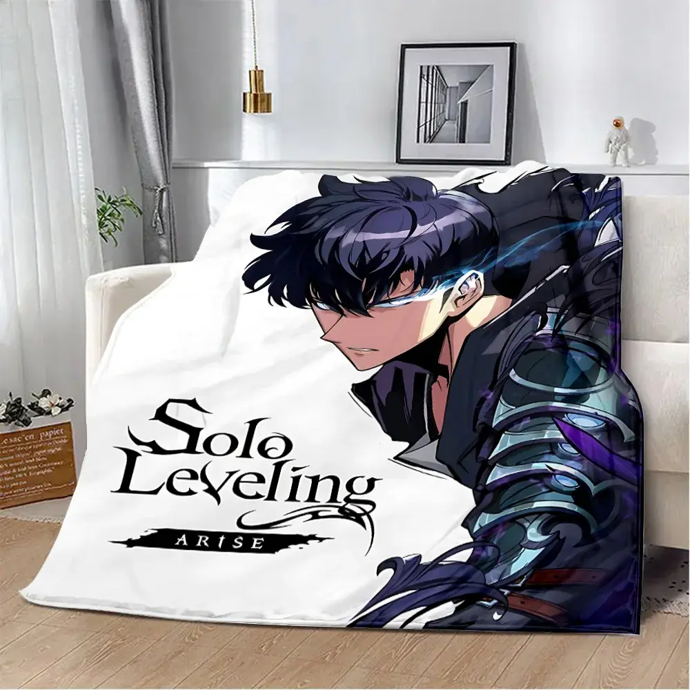 Solo Leveling Printed Blanket Picnic Blankets Warm Blanket Soft and Comfortable Blanket Home Travel Birthday Gift