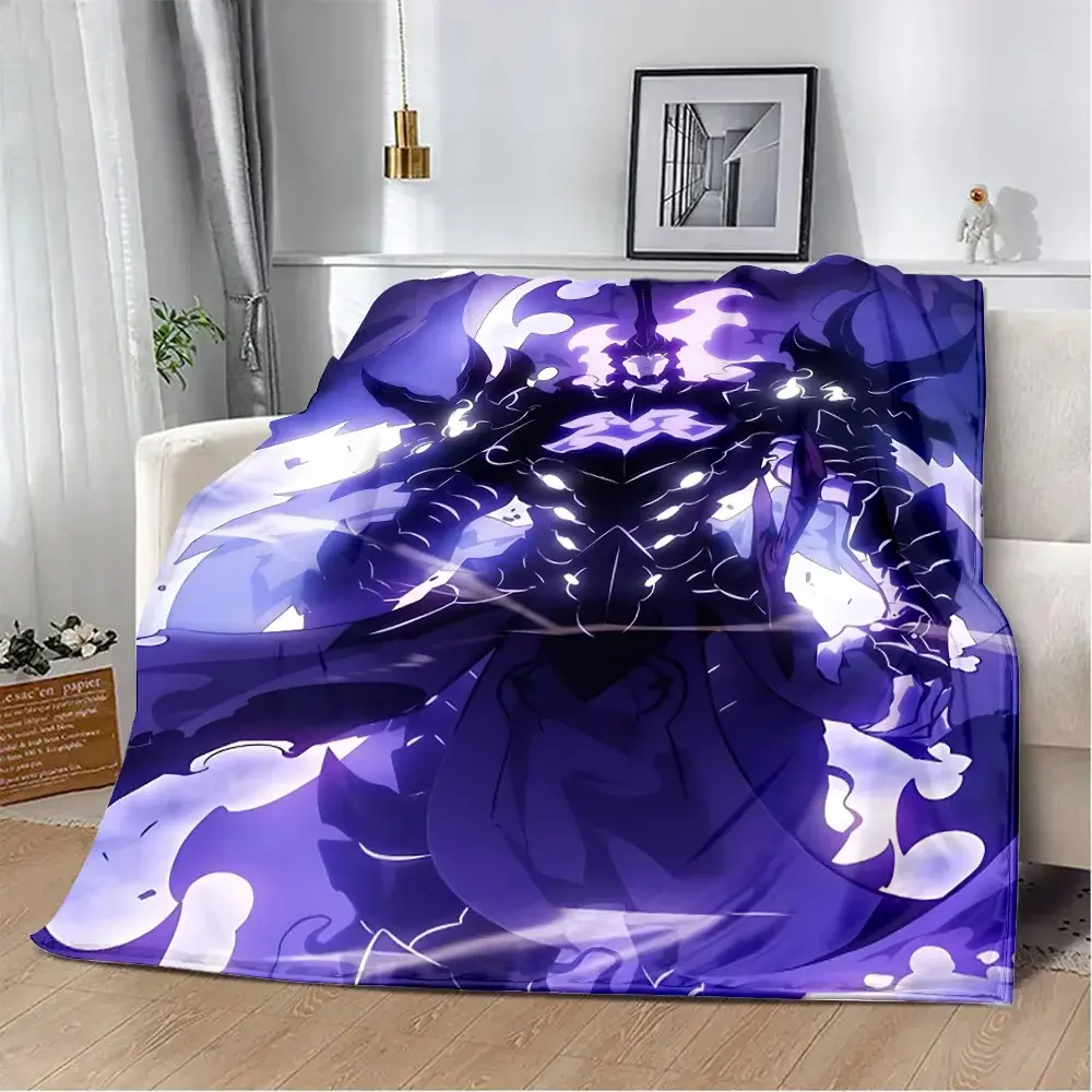 Solo Leveling Printed Blanket Picnic Blankets Warm Blanket Soft and Comfortable Blanket Home Travel Birthday Gift