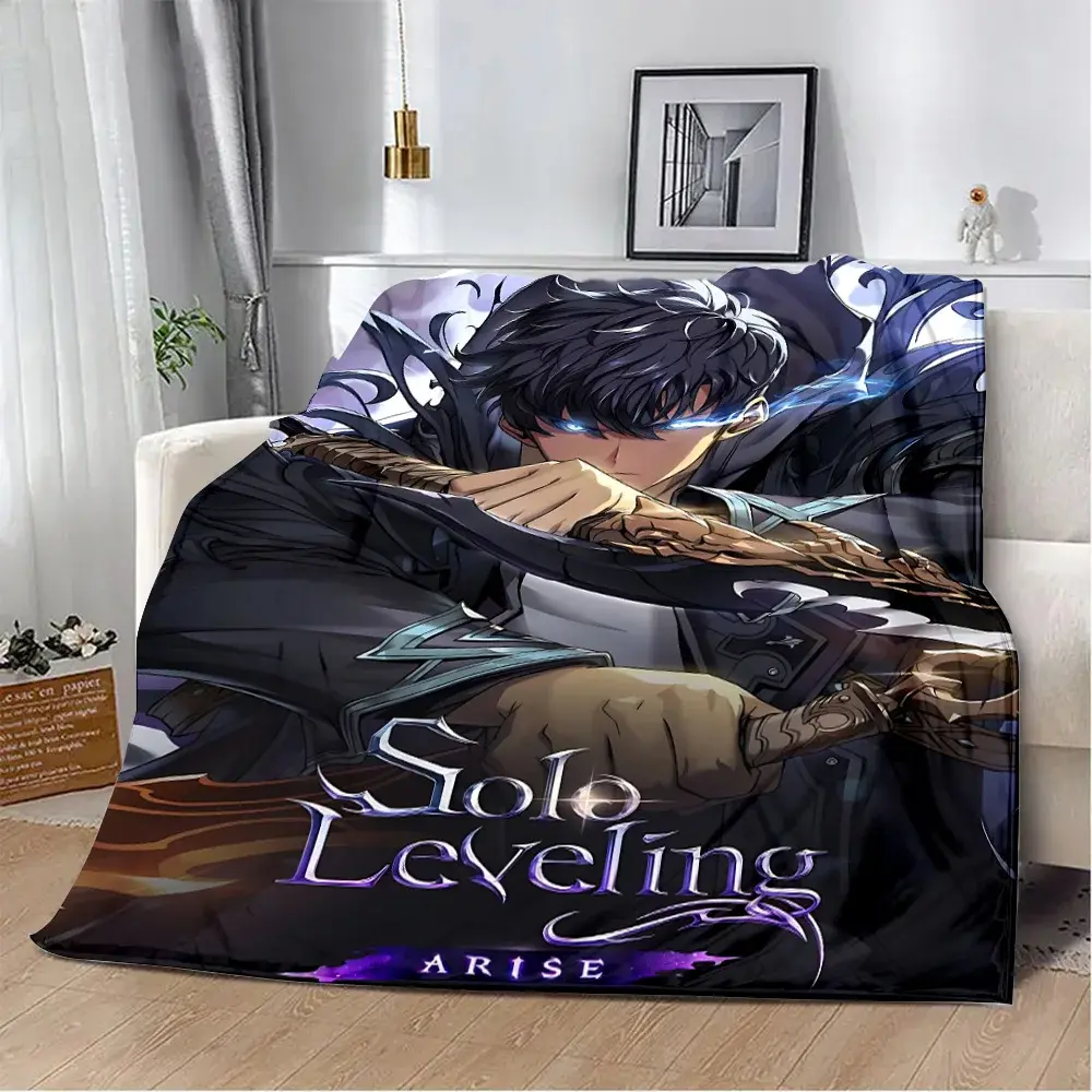 Solo Leveling Printed Blanket Picnic Blankets Warm Blanket Soft and Comfortable Blanket Home Travel Birthday Gift