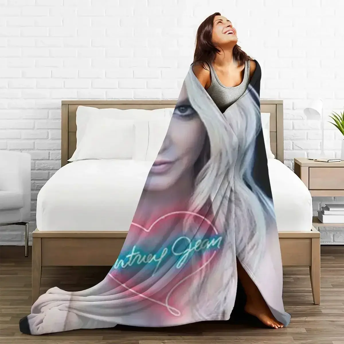 Britney Spears Flannel Blanket Quality Super Soft Singer Actress Throw Blanket Winter Picnic Outdoor Funny Bedspread
