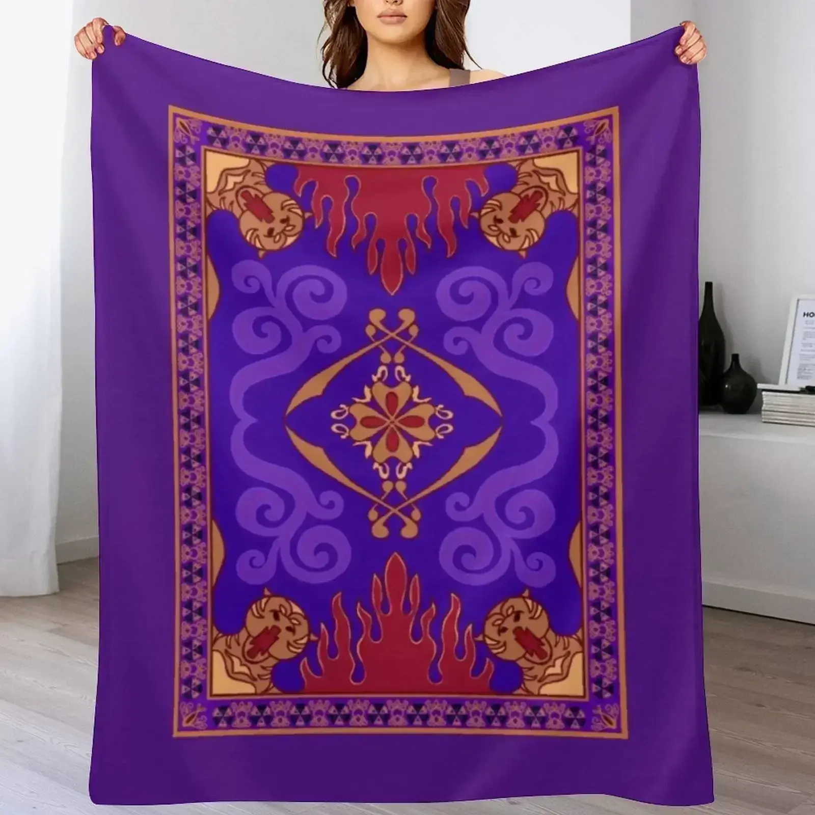 Aladdin 1992 Magic Carpet Throw Blanket Tourist Blanket Fashion Sofa Blankets  blankets for beds  blanket