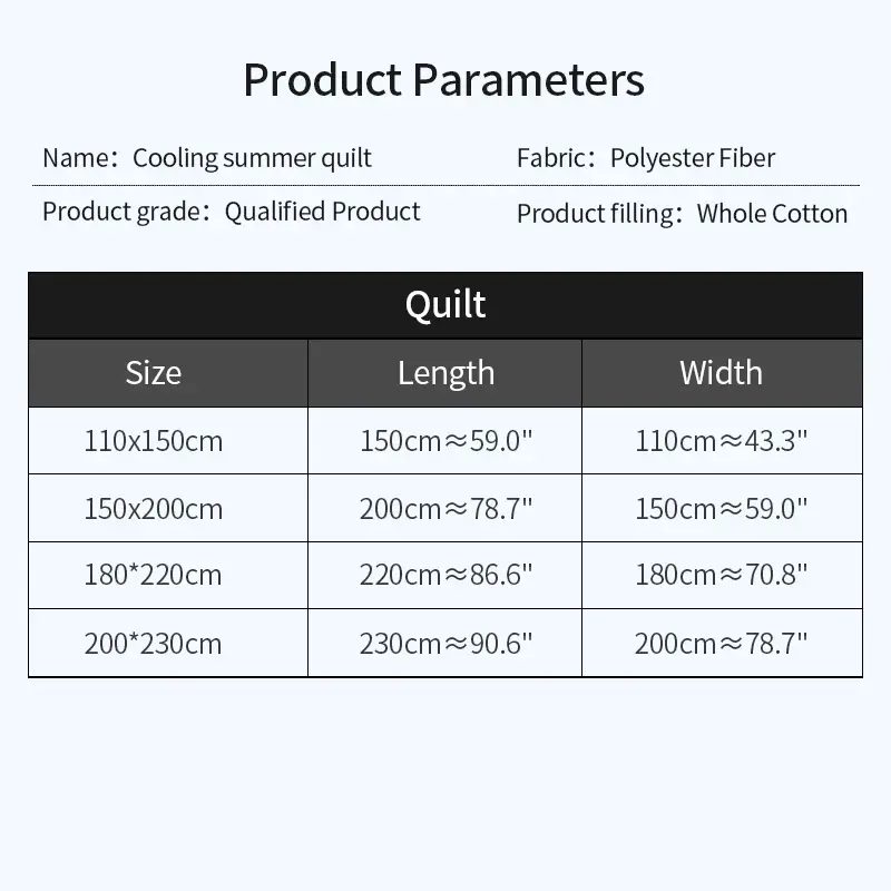 2025 new Japanese polyester cotton quilted summer quilt skin-friendly washable light luxury style solid color lightweight