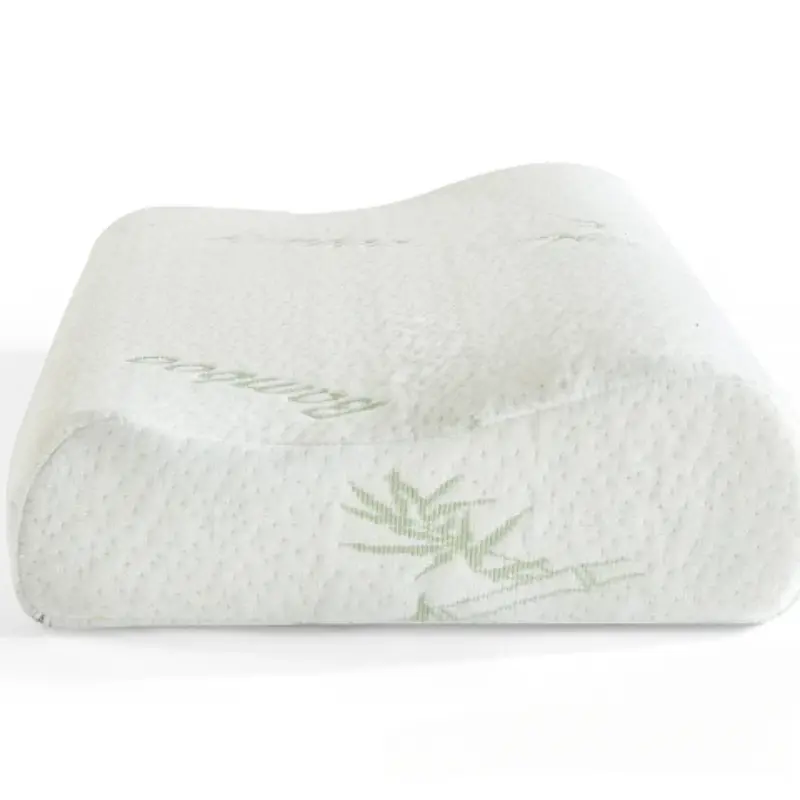 50*30cm Bamboo Fiber Pillow Slow Rebound Health Care Memory Foam Pillow Memory Foam Pillow Orthopedic Pillows Support NeckRelief